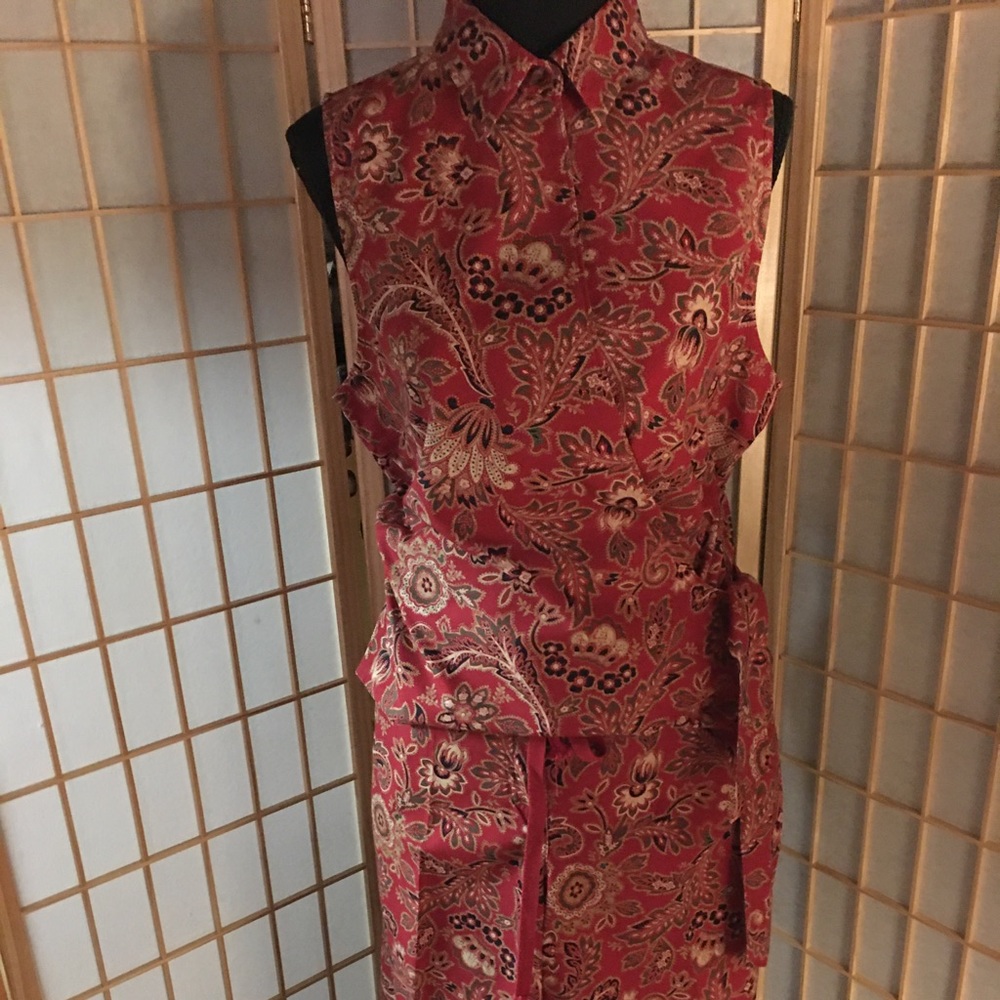 Jones New York sport- 2pc Paisley/Capri suit. Sz14